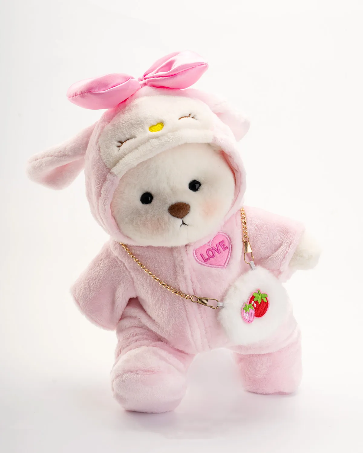 Bibu Bears- Bunny Beau, the Berry-Heart Hugger