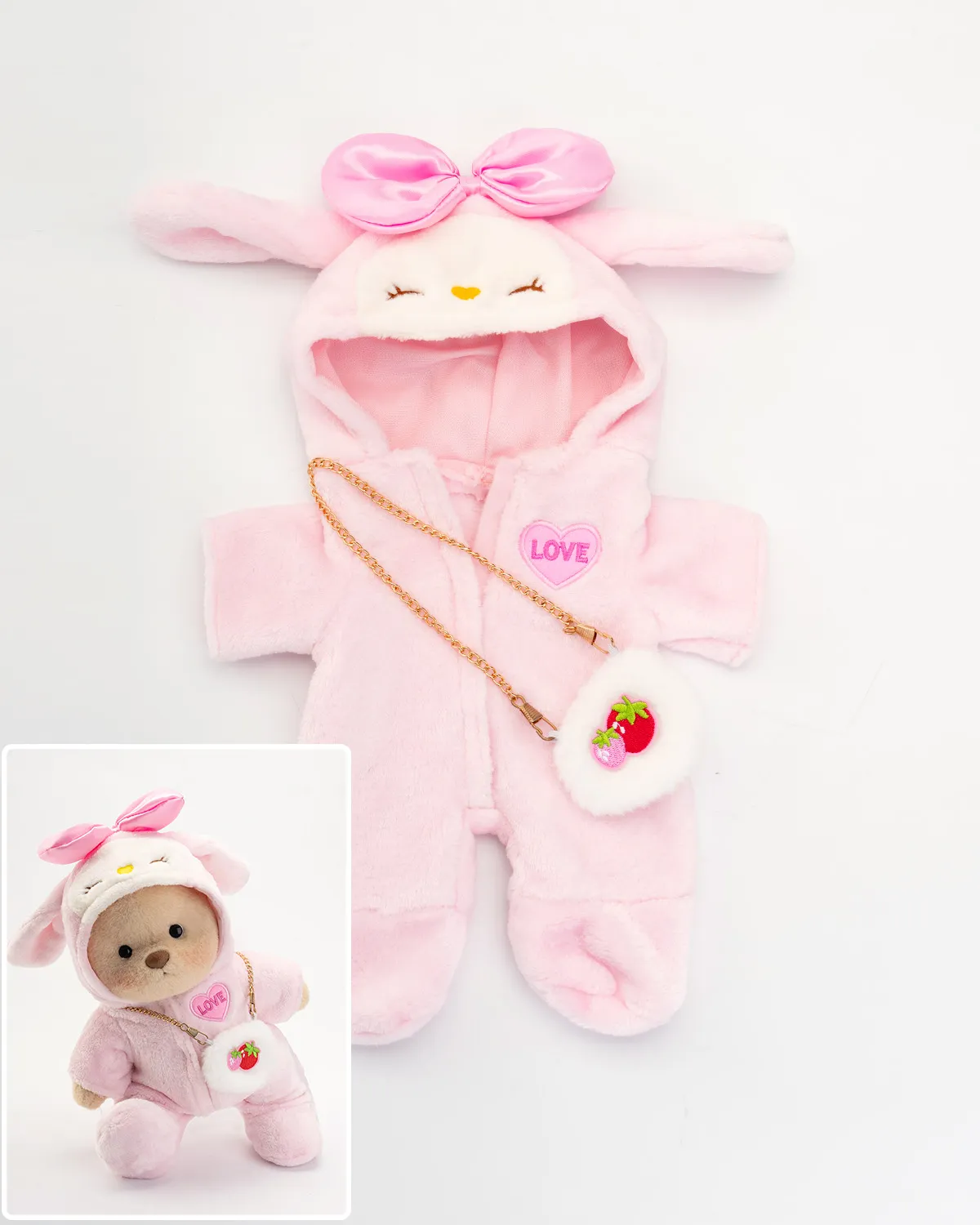 Bibu Bears- Bunny Beau, the Berry-Heart Hugger