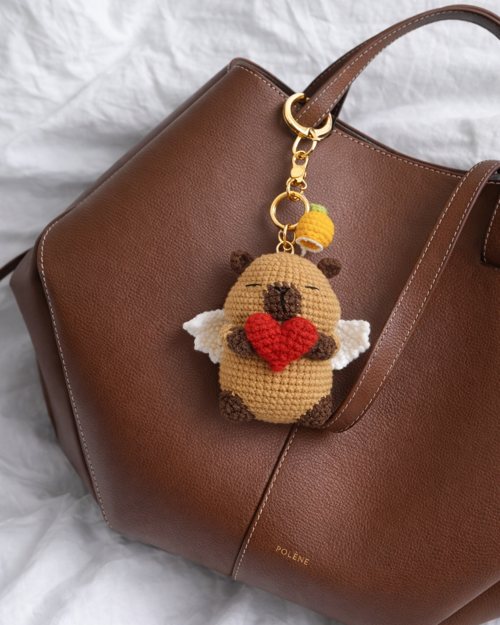 Love Capybara Keychain