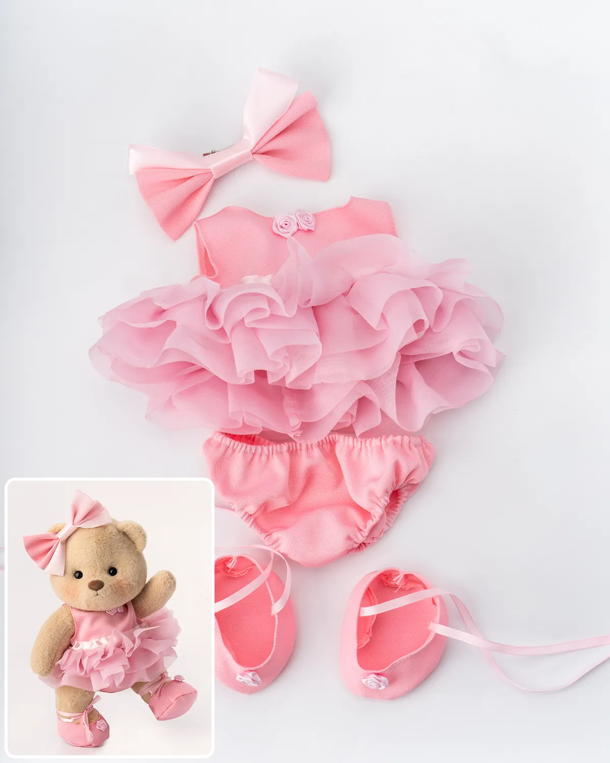 Mila, the Bow-Tutu Bear Bibubears