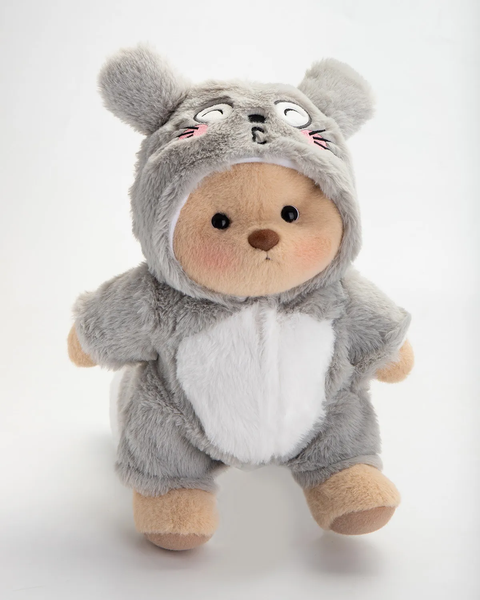 Mori's Bear ぬいぐるみ Mori Stuffed Animal Bear – Forest Plush Toy & Nature Gift for Kids